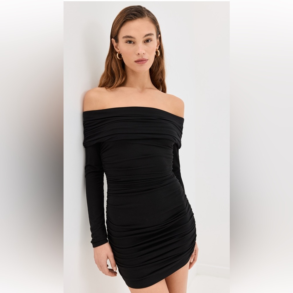 Reformation - Brooks Knit Dress, Black, Medium